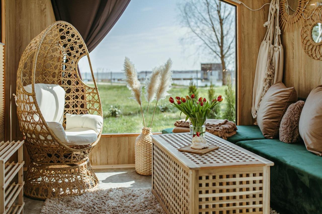 Herbals - Tree&Lake Houses With Bath, Sauna, Bikes, Motorboat Mielno  Ngoại thất bức ảnh